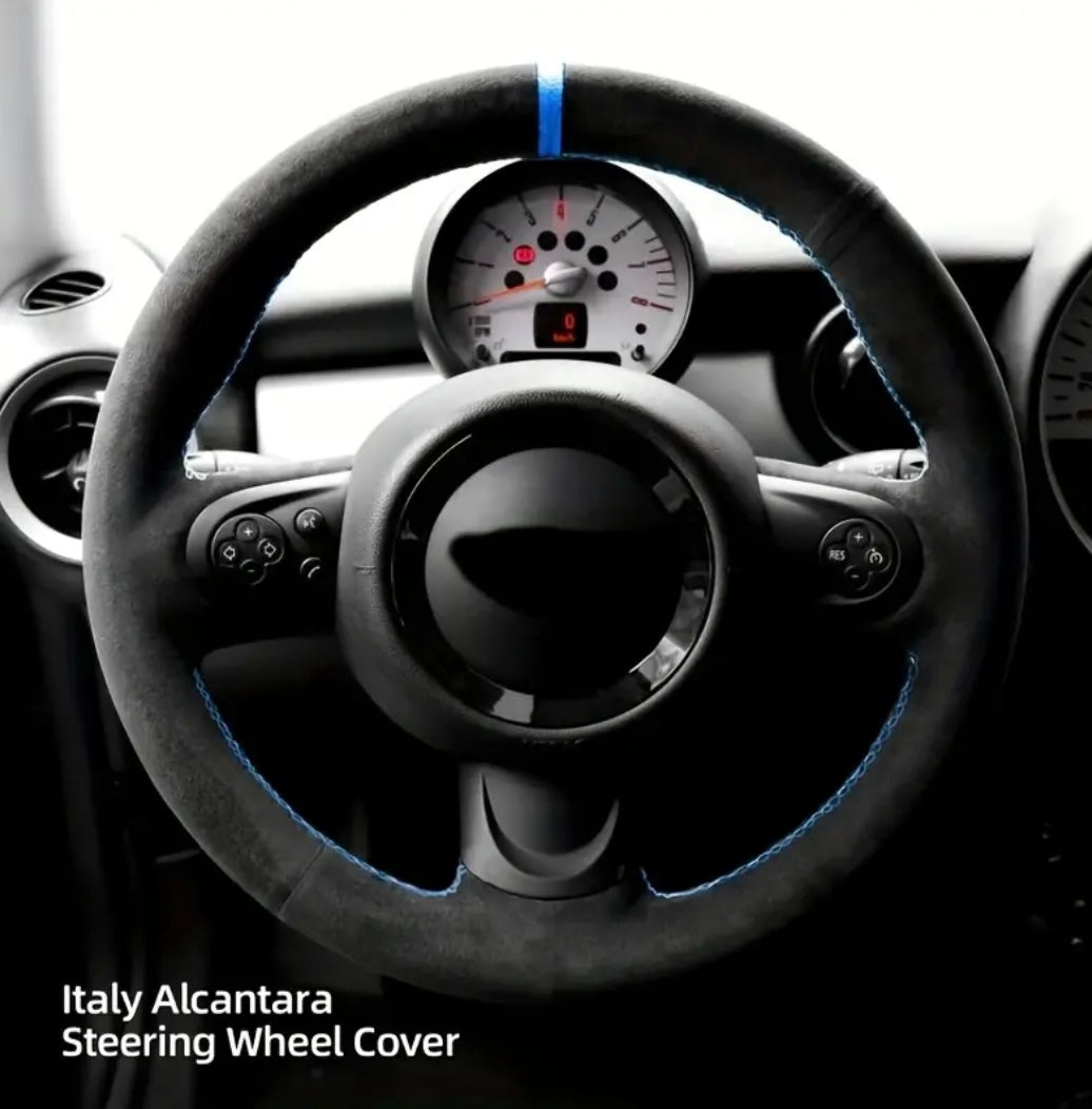 Alcantara steering wheel cover for Ligier/Aixam/Microcar/Chatenet