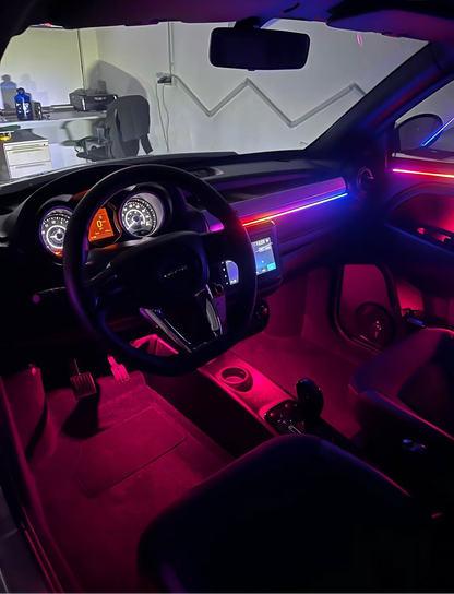 4-piece interior LED ambient lightning for Ligier/Aixam/Microcar/Chatenet USB