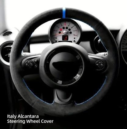 Alcantara steering wheel cover for Ligier/Aixam/Microcar/Chatenet