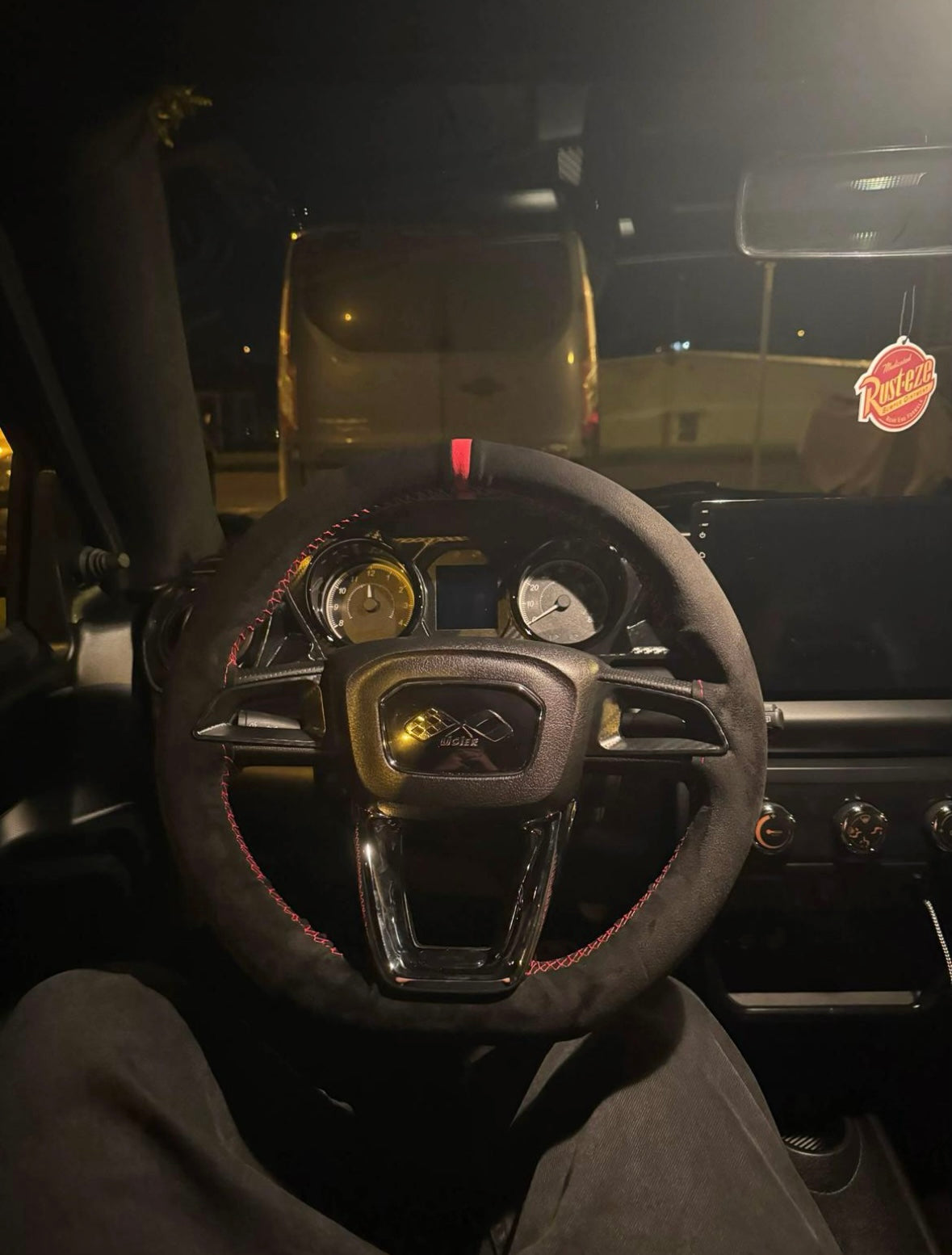 Alcantara steering wheel cover for Ligier/Aixam/Microcar/Chatenet