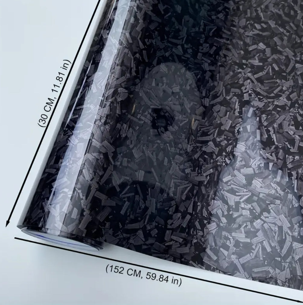 Forged carbon vinyl wrap for Ligier/Aixam/Microcar/Chatenet interior/exterior