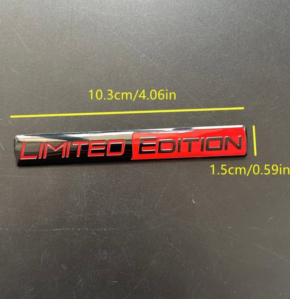 “Limited Edition” metal sticker for Ligier/Aixam/Microcar/Chatenet
