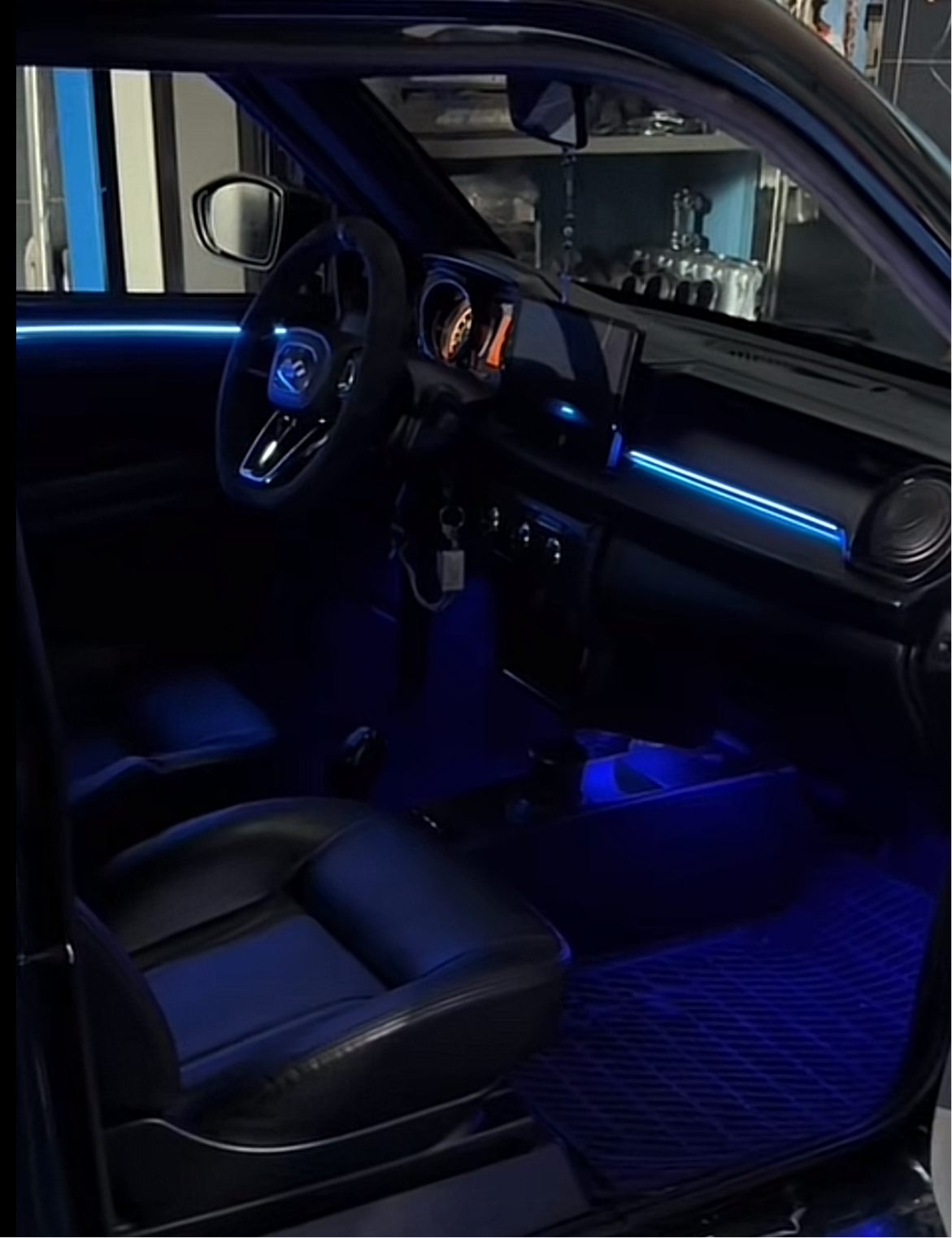 4-piece interior LED ambient lightning for Ligier/Aixam/Microcar/Chatenet USB